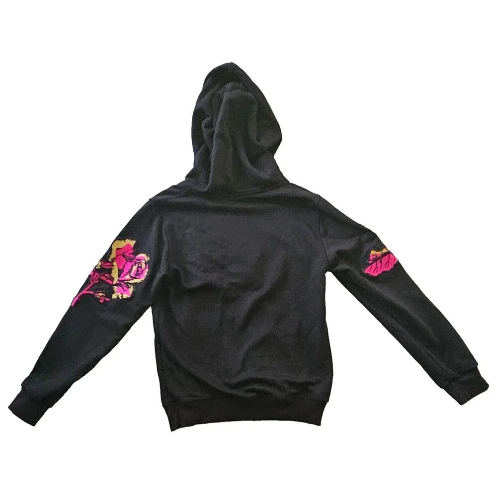 Bucket Squad Graphic Hoodie Embroidered Black Size S/M